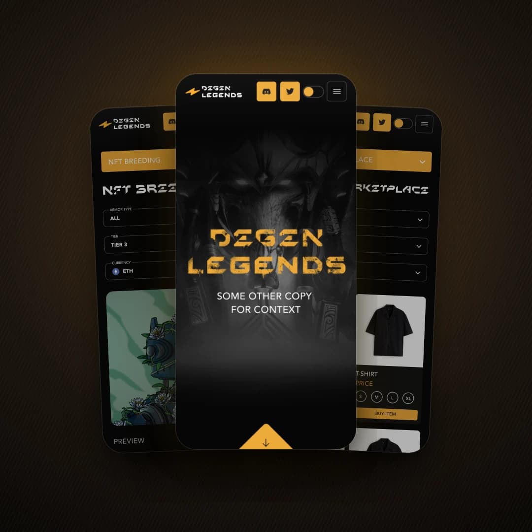 Degen Legends product demo